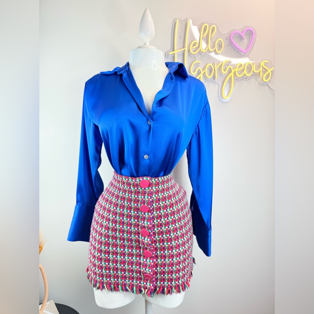 Zara satin shirt